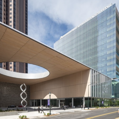 recent Winship Cancer Institute at Emory Midtown healthcare design projects