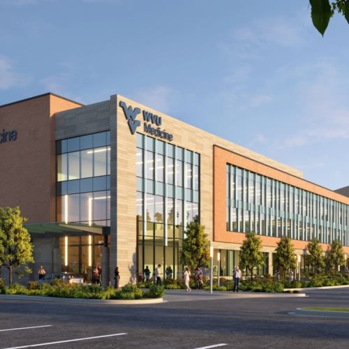 recent West Virginia University Medicine – PCH Regional Cancer Center healthcare design projects
