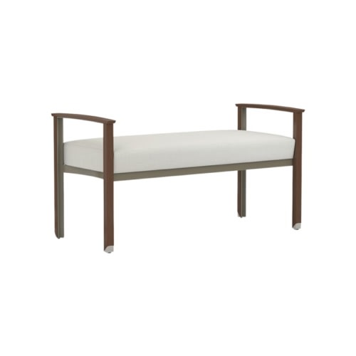 Silvr Ion Wood Bench by Carolina
